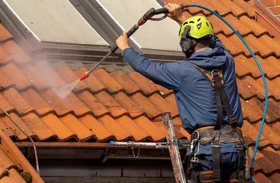 Démoussage et hydrofuge de toiture à Plouguernével